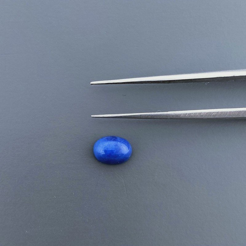 Lapis Lazuli Forma Ovale Cabochon Fatto A Mano 8X5X3mm 1,50 Carati 1pz