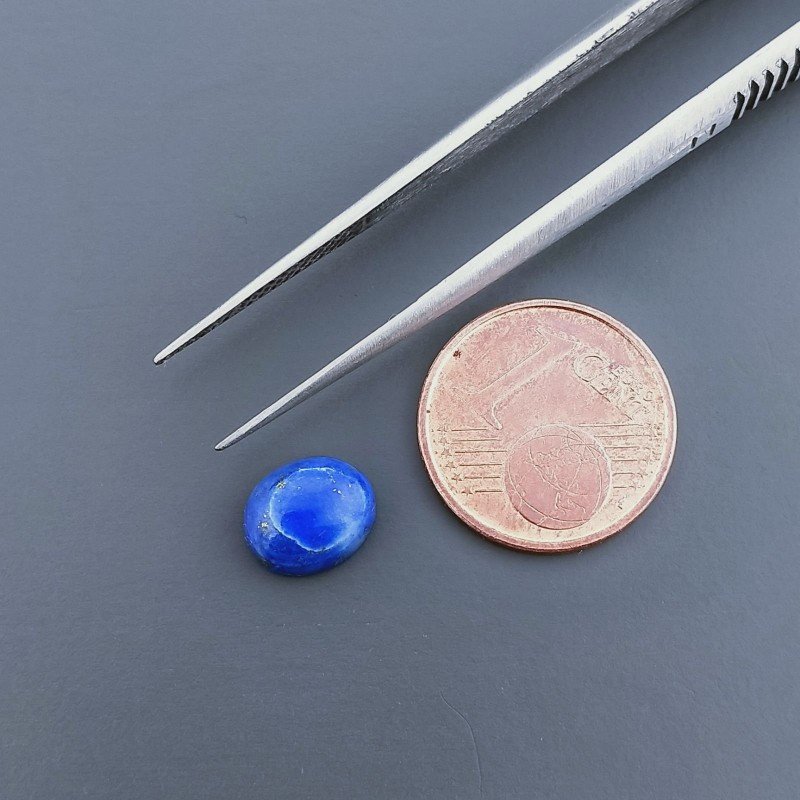 Lapis Lazuli Forma Ovale Cabochon Fatto A Mano 8X7X4mm 1,95 Carati 1pz