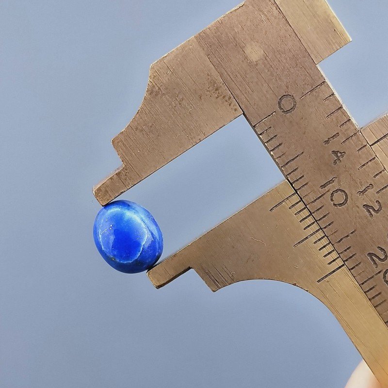 Lapis Lazuli Forma Ovale Cabochon Fatto A Mano 8X7X4mm 1,95 Carati 1pz