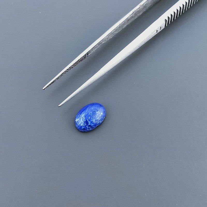 Lapis Lazuli Forma Ovale Cabochon Fatto A Mano 9X6X3mm 2,05 Carati 1pz