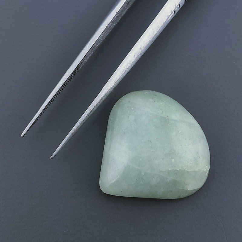 Avventurina Verde Forma Cuore Cabochon Fatto A Mano 21X21X7mm 24,35 Carati 1pz