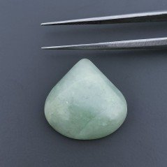 Cabochon di Avventurina Verde Cuore, 21x21x7 mm, 24,35 ct, Fatto a Mano Cabochon di Avventurina Verde Cuore, 21x21x7 mm, 24,35 ct, Fatto a Mano