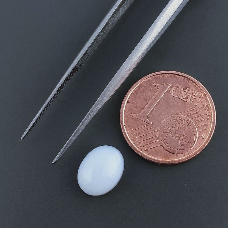 Calcedonio Forma Ovale Cabochon Fatto A Mano 9X7X5mm 3,00 Carati 1pz Calcedonio Forma Ovale Cabochon Fatto A Mano 9X7X5mm 3,00 Carati 1pz