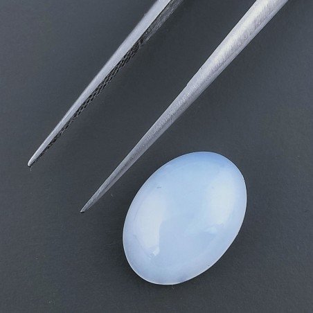 Calcedonio Forma Ovale Cabochon Fatto A Mano 14X10X5mm 5,70 Carati 1pz