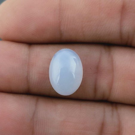 Calcedonio Forma Ovale Cabochon Fatto A Mano 14X10X5mm 5,70 Carati 1pz