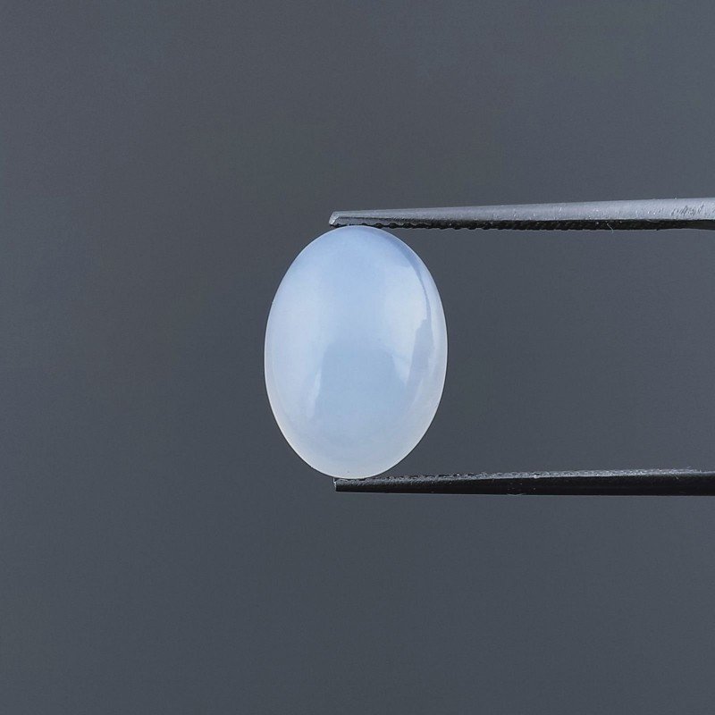 Calcedonio Forma Ovale Cabochon Fatto A Mano 14X10X5mm 5,70 Carati 1pz