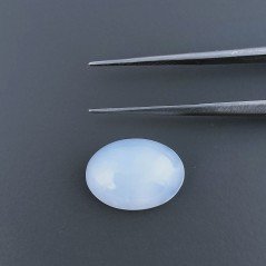 Calcedonio Forma Ovale Cabochon Fatto A Mano 14X10X5mm 5,70 Carati 1pz