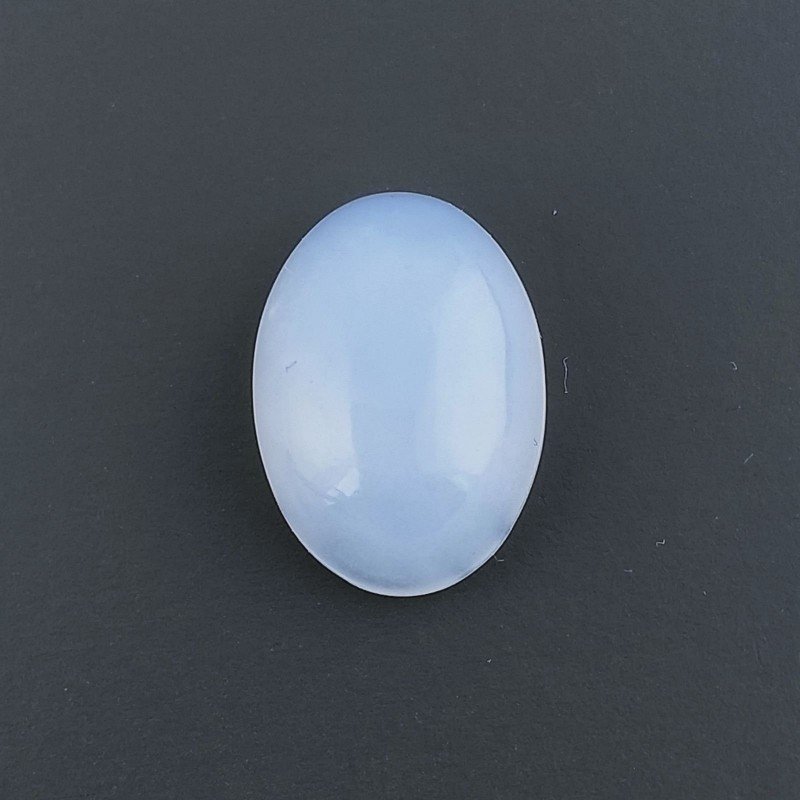 Calcedonio Forma Ovale Cabochon Fatto A Mano 14X10X5mm 5,70 Carati 1pz