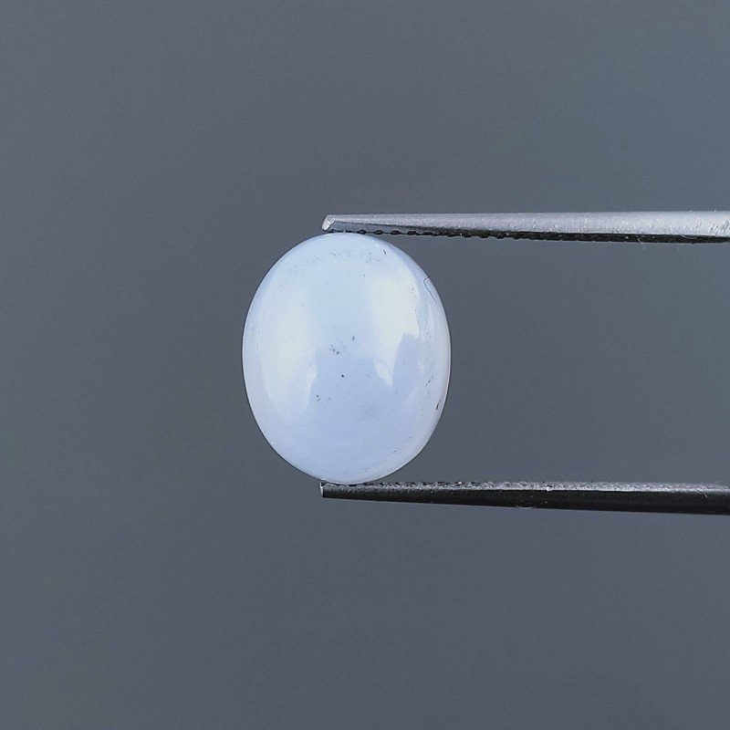Calcedonio Forma Ovale Cabochon Fatto A Mano 12X10X7mm 7,30 Carati 1pz