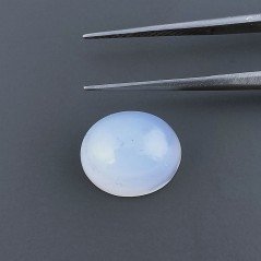 Calcedonio Forma Ovale Cabochon Fatto A Mano 12X10X7mm 7,30 Carati 1pz