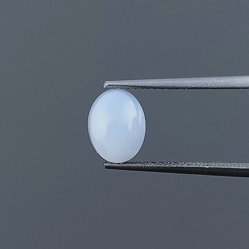 Calcedonio Forma Ovale Cabochon Fatto A Mano 8X6X4mm 1,90 Carati 1pz