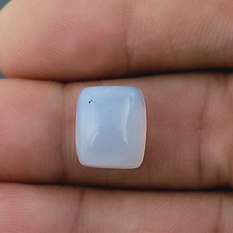 Calcedonio Forma Cuscino Cabochon Fatto A Mano 12X10X6mm 7,50 Carati 1pz