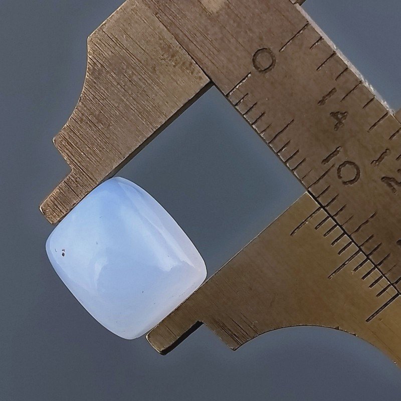 Calcedonio Forma Cuscino Cabochon Fatto A Mano 12X10X6mm 7,50 Carati 1pz