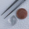 Cristallo Di Rocca Forma Piramide Cabochon Fatto A Mano 11X11X9mm 7,10 Carati 1pz