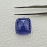Tanzanite Naturale Forma Cuscino Quadrato Piatto Cabochon Liscio Fatto a Mano 17X17X12mm 38,75 Carati 1pz