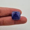 Tanzanite Naturale Forma Cuscino Quadrato Piatto Cabochon Liscio Fatto a Mano 17X17X12mm 38,75 Carati 1pz