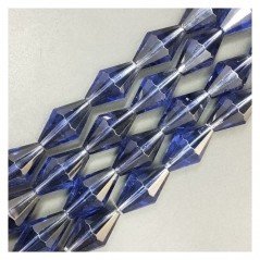 Cristallo Iolite in Perline Forma Rombo Sfaccettato Foro Passante 17X29mm