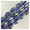 Cristallo Iolite in Perline Forma Rombo Sfaccettato Foro Passante 17X29mm