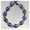 Cristallo Iolite in Perline Forma Rombo Sfaccettato Foro Passante 17X29mm