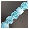 Resina Perline Turchese Forma Rosa Inciso Liscio Foro Passante 35mm