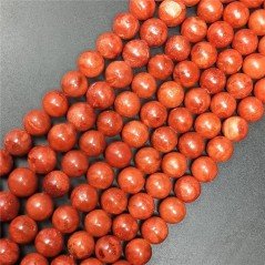 Corallo Madrepora Perline Forma Tondo Liscio 10mm