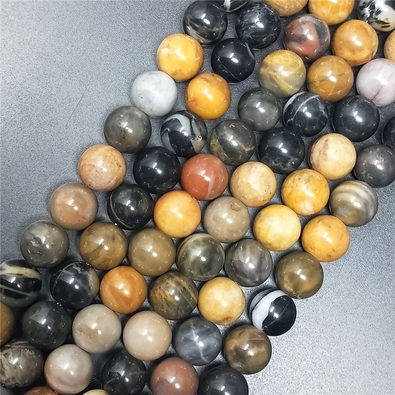 Pietersite Perline Forma Tondo Liscio 10mm