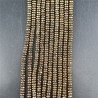 Ematite Naturale in Perline Forma Rondelle Sfaccettato Foro Passante 04mm