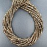 Ematite Naturale in Perline Forma Rondelle Sfaccettato Foro Passante 04mm
