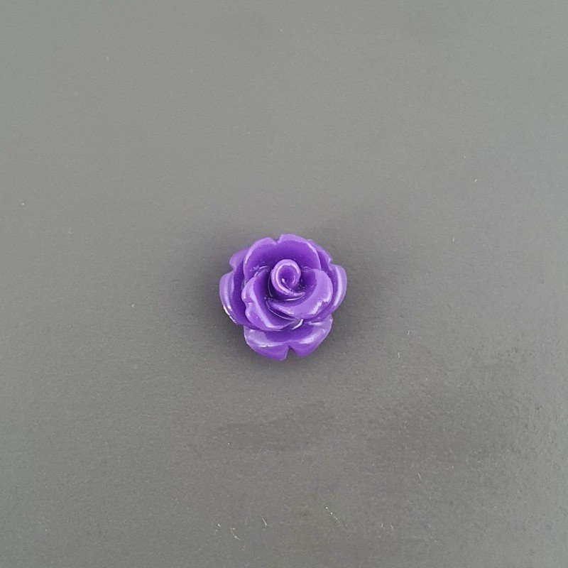Resina Forma Rosa 08mm-Viola 1pz