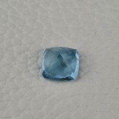 Gemma Sciolta di Acquamarina Naturale (AA), Taglio Cuscino Sfaccettato a Mano, 11x11x7,50 mm, 5,75 ct