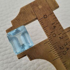 Gemma Sciolta di Acquamarina Naturale (AA), Taglio Smeraldo Ottagono Sfaccettato a Mano, 11x13x8 mm, 8,25 ct Gemma Sciolta di Acquamarina Naturale (AA), Taglio Smeraldo Ottagono Sfaccettato a Mano, 11x13x8 mm, 8,25 ct
