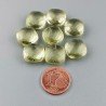 Quarzo Limone Idrotermale Briolette Forma Quadrato Sfaccettato Fatto a Mano 12mm Mezzo Forato 1pz