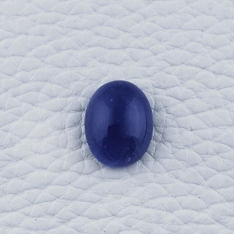 Tanzanite Naturale Forma Ovale Piatto Cabochon Liscio Fatto a Mano 16X12X6mm 12,40 Carati 1pz