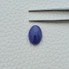Tanzanite Naturale Forma Ovale Piatto Cabochon Liscio Fatto a Mano 16X11X6mm 10,50 Carati 1pz