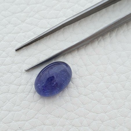Tanzanite Naturale Forma Ovale Piatto Cabochon Liscio Fatto a Mano 14X10X7mm 10,80 Carati 1pz
