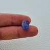 Tanzanite Naturale Forma Ovale Piatto Cabochon Liscio Fatto a Mano 14X10X7mm 9,70 Carati 1pz