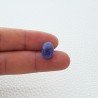 Tanzanite Naturale Forma Ovale Piatto Cabochon Liscio Fatto a Mano 14X10X6,20mm 8,10 Carati 1pz