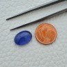 Tanzanite Naturale Forma Ovale Piatto Cabochon Liscio Fatto a Mano 13X10X6mm 7,15 Carati 1pz