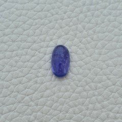 Tanzanite Naturale Forma Ovale Piatto Cabochon Liscio Fatto a Mano 14X8X5mm 6,45 Carati 1pz