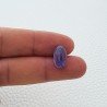 Tanzanite Naturale Forma Ovale Piatto Cabochon Liscio Fatto a Mano 14X8X5mm 6,45 Carati 1pz