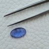 Tanzanite Naturale Forma Ovale Piatto Cabochon Liscio Fatto a Mano 12X7X3mm 3,20 Carati 1pz