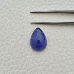 Tanzanite Naturale Forma Goccia Piatto Cabochon Liscio Fatto a Mano 18X13X8mm 15,90 Carati 1pz