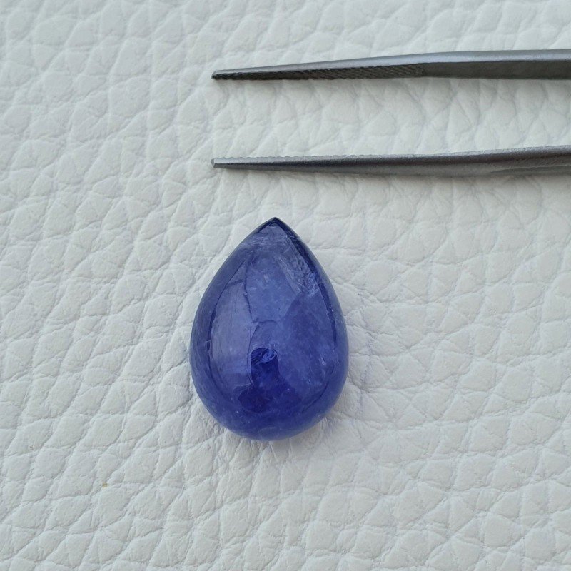 Tanzanite Naturale Forma Goccia Piatto Cabochon Liscio Fatto a Mano 20X14X9mm 21,70 Carati 1pz Tanzanite Naturale Forma Goccia Piatto Cabochon Liscio Fatto a Mano 20X14X9mm 21,70 Carati 1pz