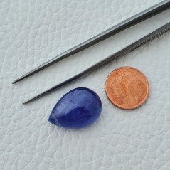 Tanzanite Naturale Forma Goccia Piatto Cabochon Liscio Fatto a Mano 20X14X9mm 21,70 Carati 1pz Tanzanite Naturale Forma Goccia Piatto Cabochon Liscio Fatto a Mano 20X14X9mm 21,70 Carati 1pz