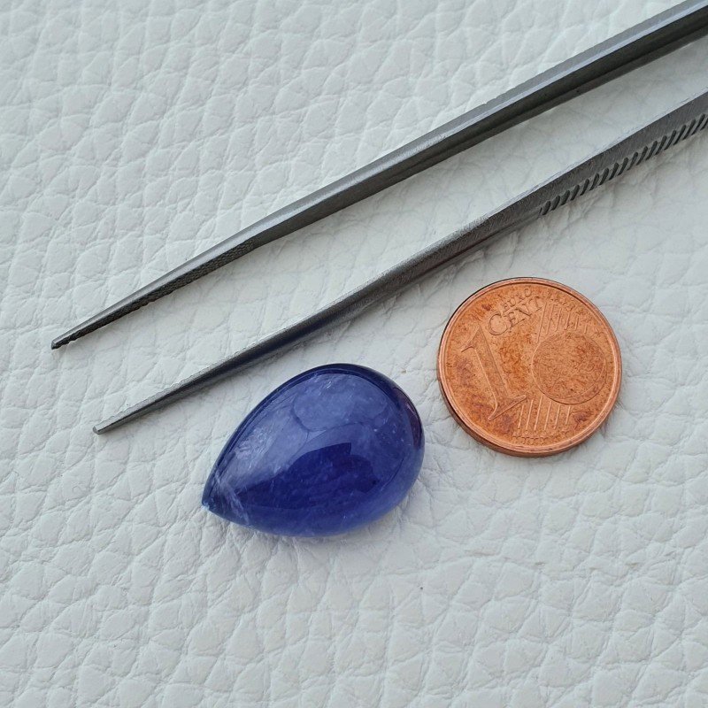 Tanzanite Naturale Forma Goccia Piatto Cabochon Liscio Fatto a Mano 20X14X9mm 21,70 Carati 1pz Tanzanite Naturale Forma Goccia Piatto Cabochon Liscio Fatto a Mano 20X14X9mm 21,70 Carati 1pz