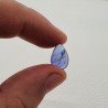 Tanzanite Naturale Forma Goccia Piatto Cabochon Liscio Fatto a Mano 14X9X6mm 7,50 Carati 1pz