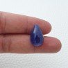 Tanzanite Naturale Forma Goccia Piatto Cabochon Liscio Fatto a Mano 21X13X9mm 20,90 Carati 1pz