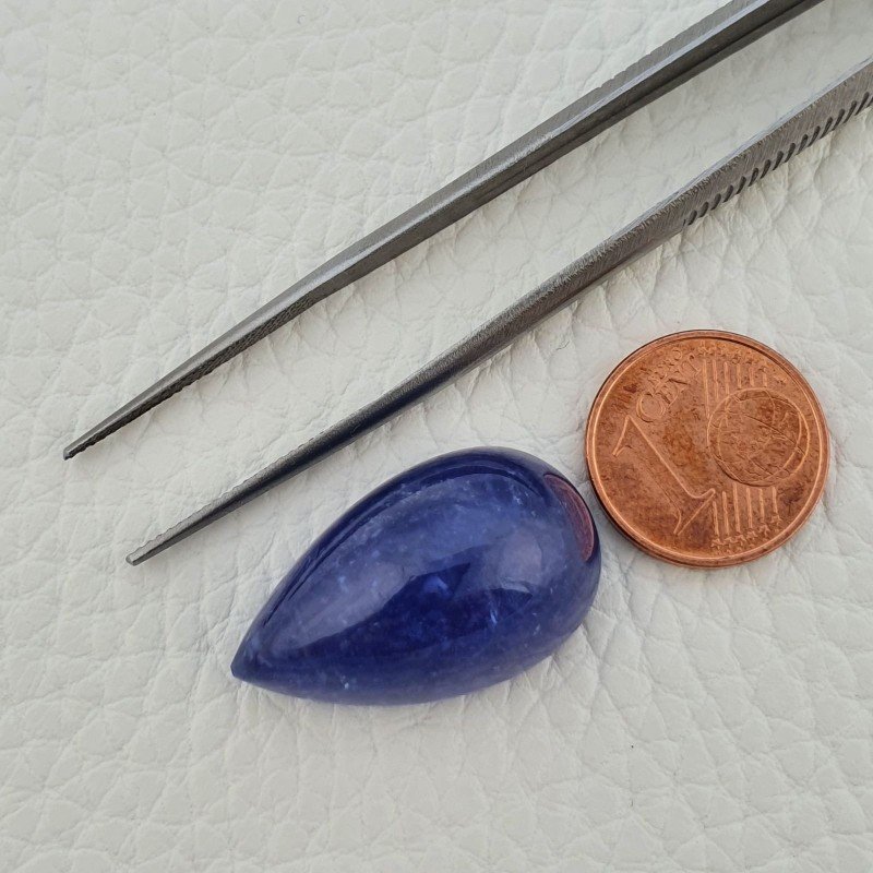 Tanzanite Naturale Forma Goccia Piatto Cabochon Liscio Fatto a Mano 25X15X12mm 38,80 Carati 1pz Tanzanite Naturale Forma Goccia Piatto Cabochon Liscio Fatto a Mano 25X15X12mm 38,80 Carati 1pz