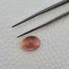 Tormalina Rosa Naturale Forma Ovale Piatto Cabochon Liscio Fatto a Mano13,50X11X8mm 8ct