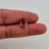 Tormalina Rosa Naturale Forma Ovale Piatto Cabochon Liscio Fatto a Mano13X10X6mm 4,95ct